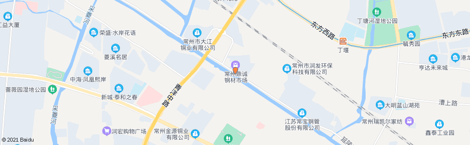 常州鼎成钢材市场_公交站地图_常州公交_妙搜公交查询2025