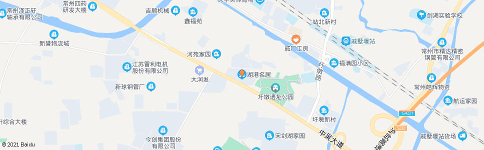 常州湖港名居_公交站地图_常州公交_妙搜公交查询2025