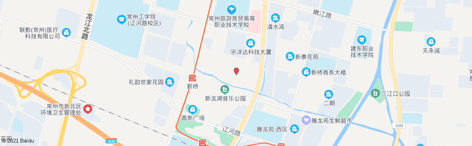 常州新北区政府北(区人才市场)_公交站地图_常州公交_妙搜公交查询2025