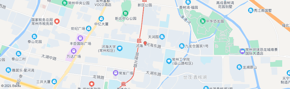 常州河海路晋陵路_公交站地图_常州公交_妙搜公交查询2025