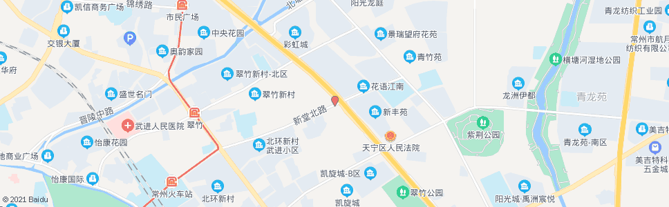 常州新堂路龙城大道_公交站地图_常州公交_妙搜公交查询2025