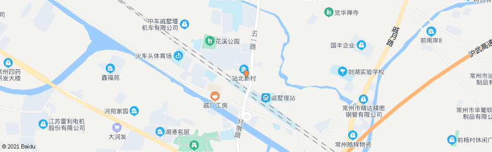 常州北建新村西_公交站地图_常州公交_妙搜公交查询2025