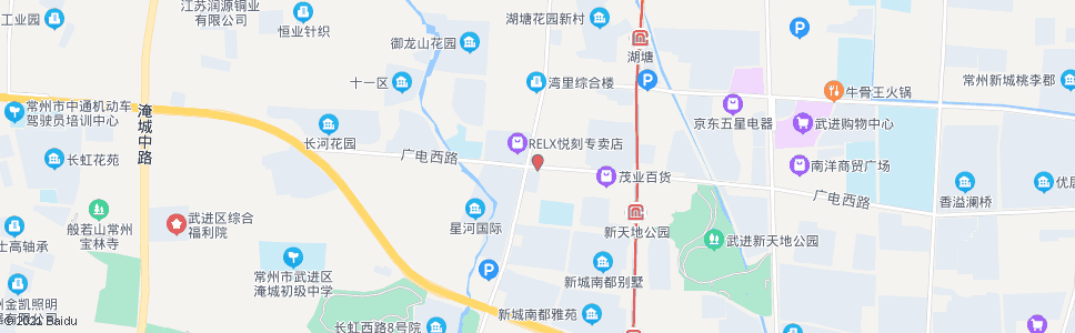 常州广电路兰陵路(四季青服装城)_公交站地图_常州公交_妙搜公交查询2025