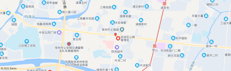 常州兰陵路中吴大道(b)_公交站地图_常州公交_妙搜公交查询2025