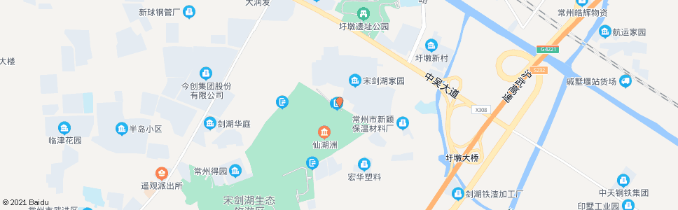 常州宋剑湖家园_公交站地图_常州公交_妙搜公交查询2025