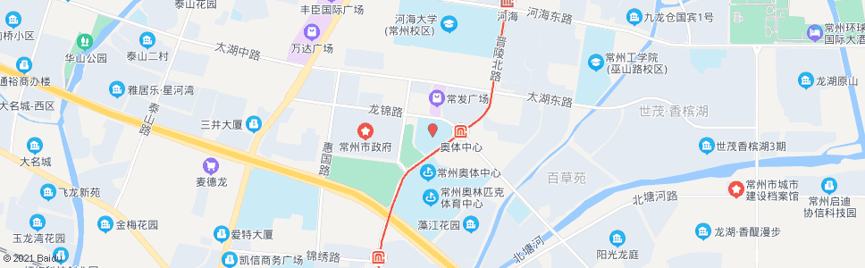 常州晋陵路龙锦路(新区实验中学东门)_公交站地图_常州公交_妙搜公交查询2025