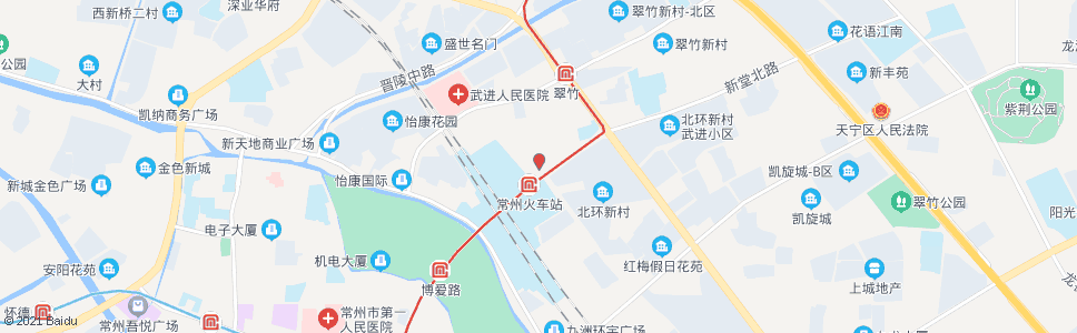 常州竹林路新堂路(常州客运中心)_公交站地图_常州公交_妙搜公交查询2025