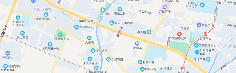 常州泰山路龙城大道_公交站地图_常州公交_妙搜公交查询2025