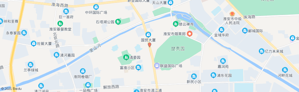 淮安市二院_公交站地图_淮安公交_妙搜公交查询2025