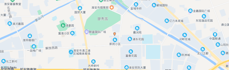 淮安新民东路_公交站地图_淮安公交_妙搜公交查询2025