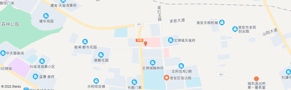 淮安金瑞肿瘤医院_公交站地图_淮安公交_妙搜公交查询2025