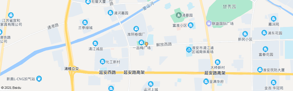 淮安清浦路_公交站地图_淮安公交_妙搜公交查询2025