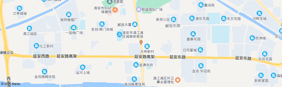 淮安前进路_公交站地图_淮安公交_妙搜公交查询2025