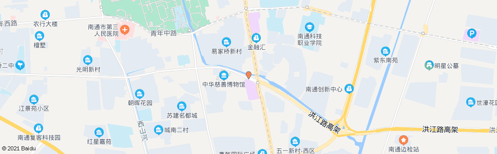 南通虹桥路工农路西_公交站地图_南通公交_妙搜公交查询2024