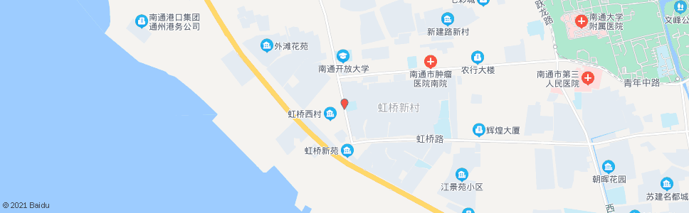 南通虹桥小学_公交站地图_南通公交_妙搜公交查询2024