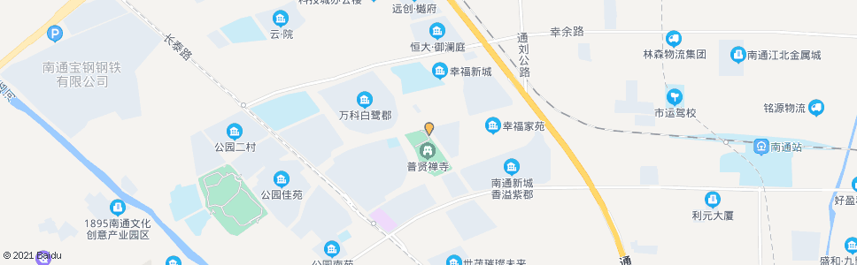 南通启秀市北学校幸福新城_公交站地图_南通公交_妙搜公交查询2024