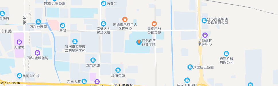 南通江苏商贸学院_公交站地图_南通公交_妙搜公交查询2024