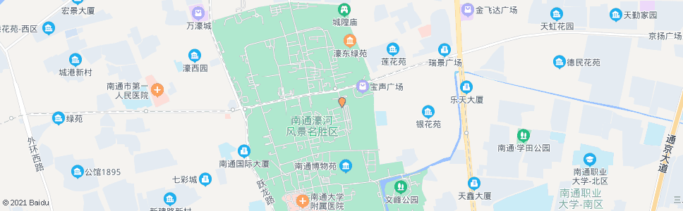 南通环城东路人民路南_公交站地图_南通公交_妙搜公交查询2024