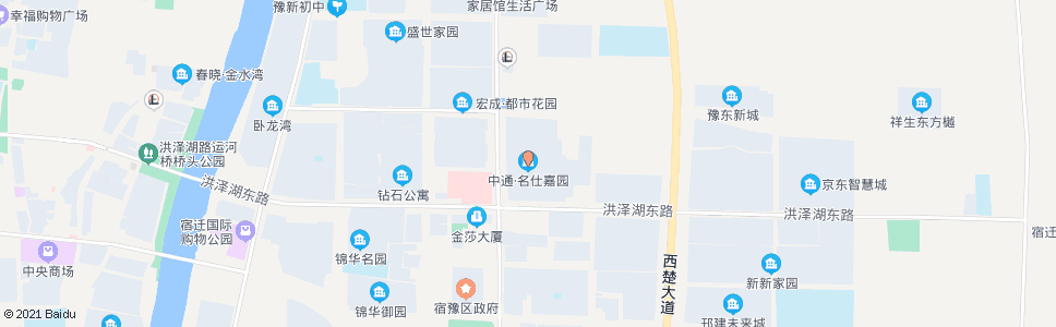 宿迁中通名仕家园_公交站地图_宿迁公交_妙搜公交查询2024