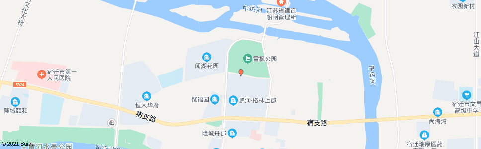 宿迁雪枫公园南门_公交站地图_宿迁公交_妙搜公交查询2025