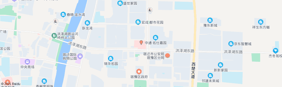 宿迁中医院(江山大道)_公交站地图_宿迁公交_妙搜公交查询2025