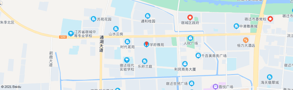 宿迁学府雅苑_公交站地图_宿迁公交_妙搜公交查询2025