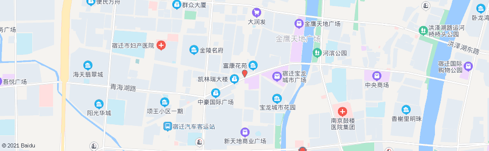 宿迁楚街南门_公交站地图_宿迁公交_妙搜公交查询2024