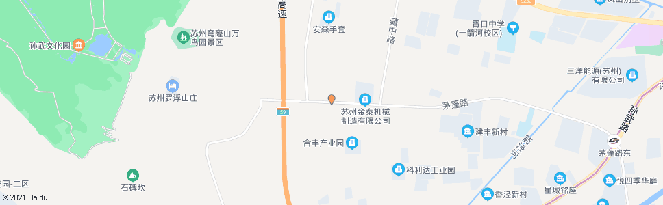 苏州茅蓬路藏胥路东_公交站地图_苏州公交_妙搜公交查询2024