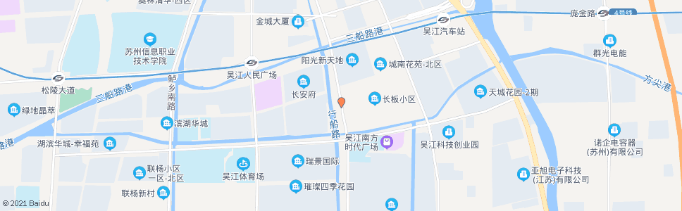 苏州花园路长板路南_公交站地图_苏州公交_妙搜公交查询2025