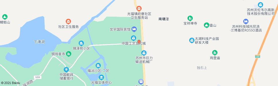 苏州中国工艺文化城(北沟村)_公交站地图_苏州公交_妙搜公交查询2025