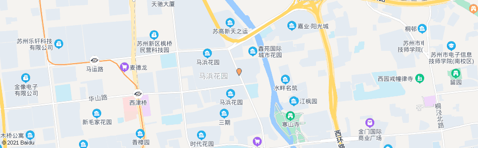 苏州滨河路华山路北_公交站地图_苏州公交_妙搜公交查询2025