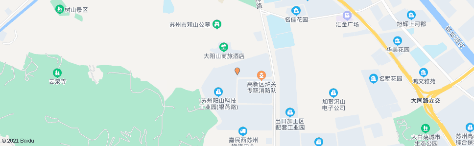 苏州石阳路观山路北_公交站地图_苏州公交_妙搜公交查询2024