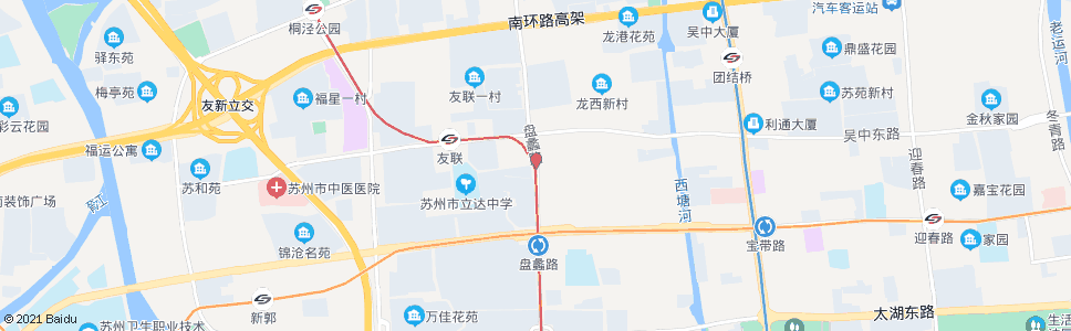 苏州盘蠡路吴中西路南_公交站地图_苏州公交_妙搜公交查询2024