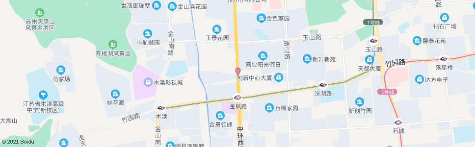 苏州金枫路玉山路南_公交站地图_苏州公交_妙搜公交查询2025