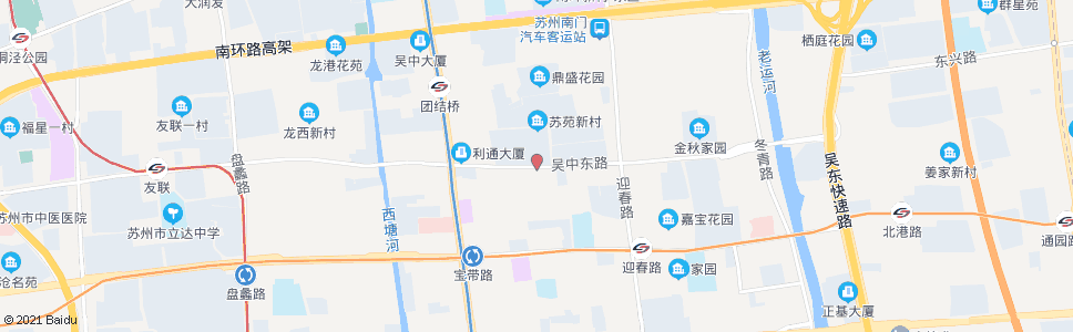 苏州吴中东路月浜街西_公交站地图_苏州公交_妙搜公交查询2025