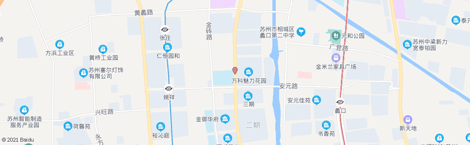 苏州御窑路安元路北_公交站地图_苏州公交_妙搜公交查询2024