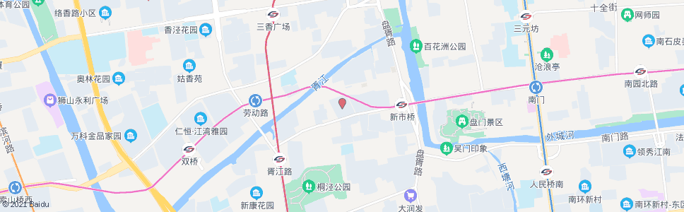 苏州胥江新村_公交站地图_苏州公交_妙搜公交查询2025