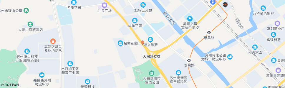 苏州312国道鸿福路南_公交站地图_苏州公交_妙搜公交查询2024