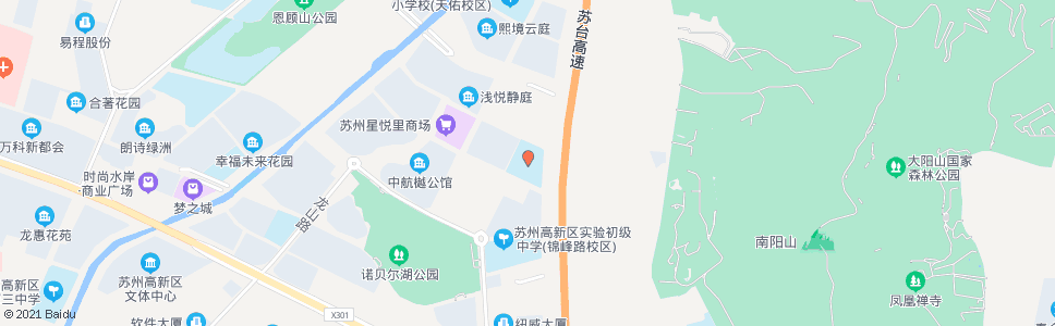 苏州科技城实验小学南_公交站地图_苏州公交_妙搜公交查询2024