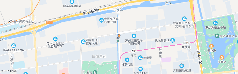 苏州星塘街若水路南_公交站地图_苏州公交_妙搜公交查询2024