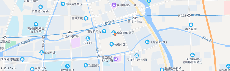 苏州长板路长安路西_公交站地图_苏州公交_妙搜公交查询2024