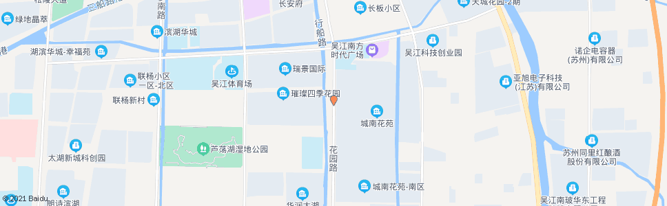 苏州花园路庞杨路南_公交站地图_苏州公交_妙搜公交查询2025