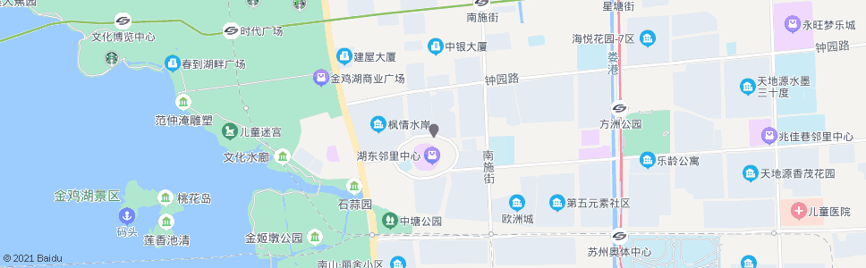 苏州湖东邻里中心北_公交站地图_苏州公交_妙搜公交查询2025