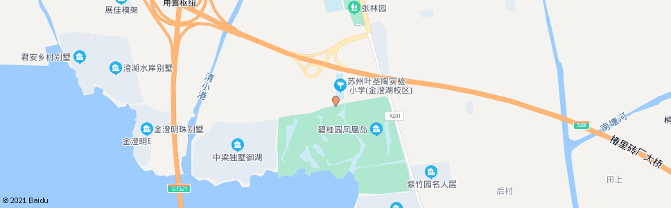 苏州金澄湖小学_公交站地图_苏州公交_妙搜公交查询2024