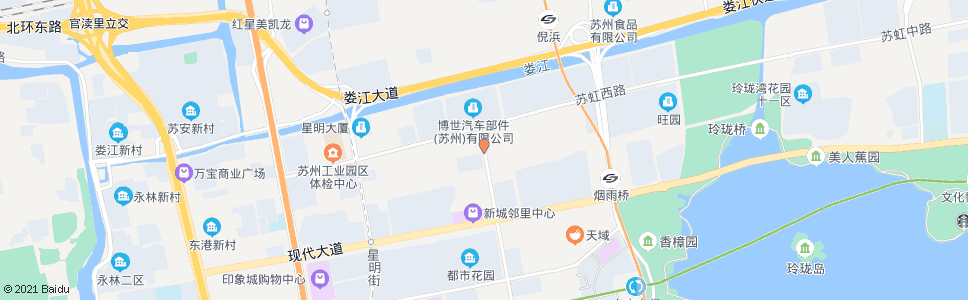 苏州星海街苏虹西路_公交站地图_苏州公交_妙搜公交查询2025