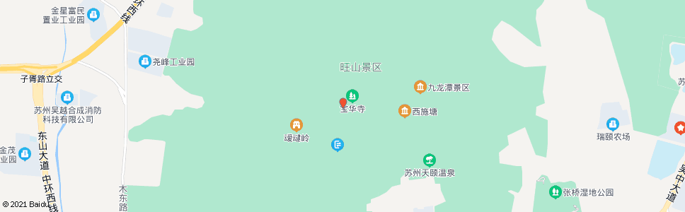 苏州旺山宝华寺_公交站地图_苏州公交_妙搜公交查询2024