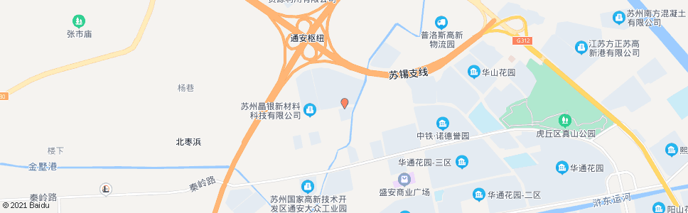 苏州真北路西唐路东_公交站地图_苏州公交_妙搜公交查询2025