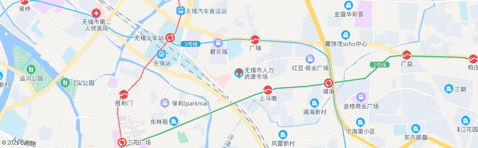 无锡市人力资源市场(常工城尚城)_公交站地图_无锡公交_妙搜公交查询2025