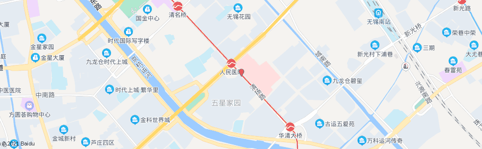 无锡人民医院(疾控中心儿童医院)_公交站地图_无锡公交_妙搜公交查询2024