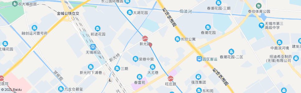 无锡新光路(长江北路)_公交站地图_无锡公交_妙搜公交查询2024